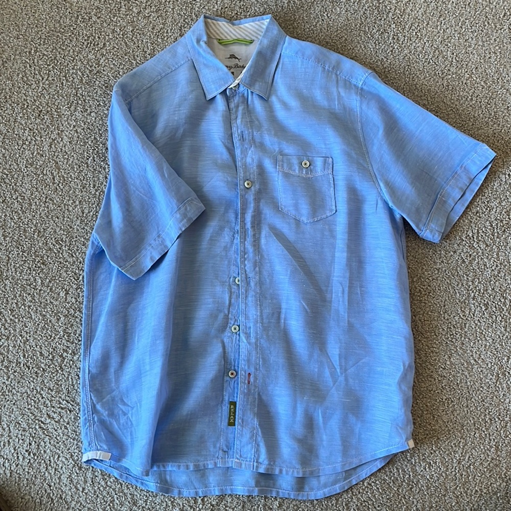 Tommy Bahama short sleeve button-down linen shirt